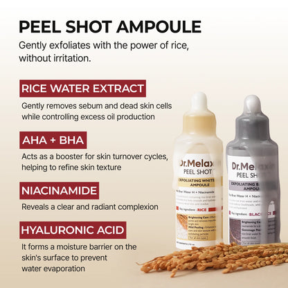Peel Shot Glow Ampoules by Dr. Melaxin